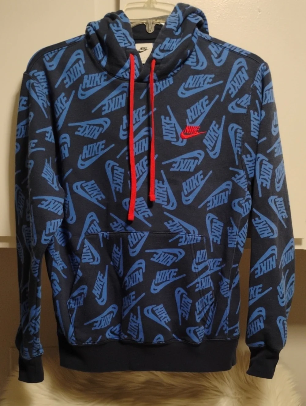 (C-76) Nike NSW Sport Essentials Allover Print Discontinued Hoodie